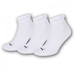 Puma Socks - quarter - 3pack wit